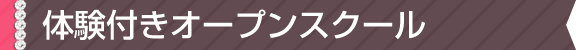 体験付きオープンスクール